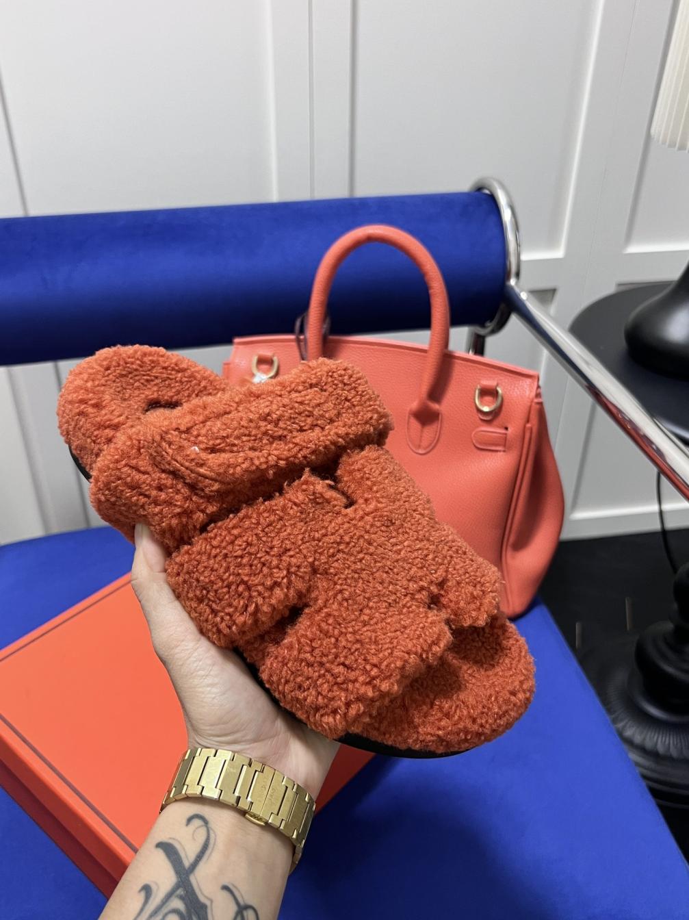 Hermes women winter slippers 132922