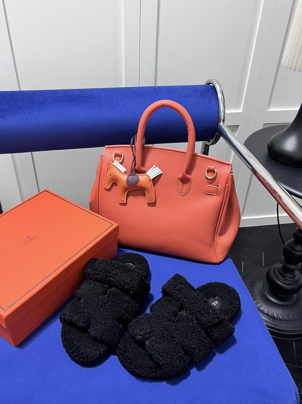 Hermes women winter slippers 132922