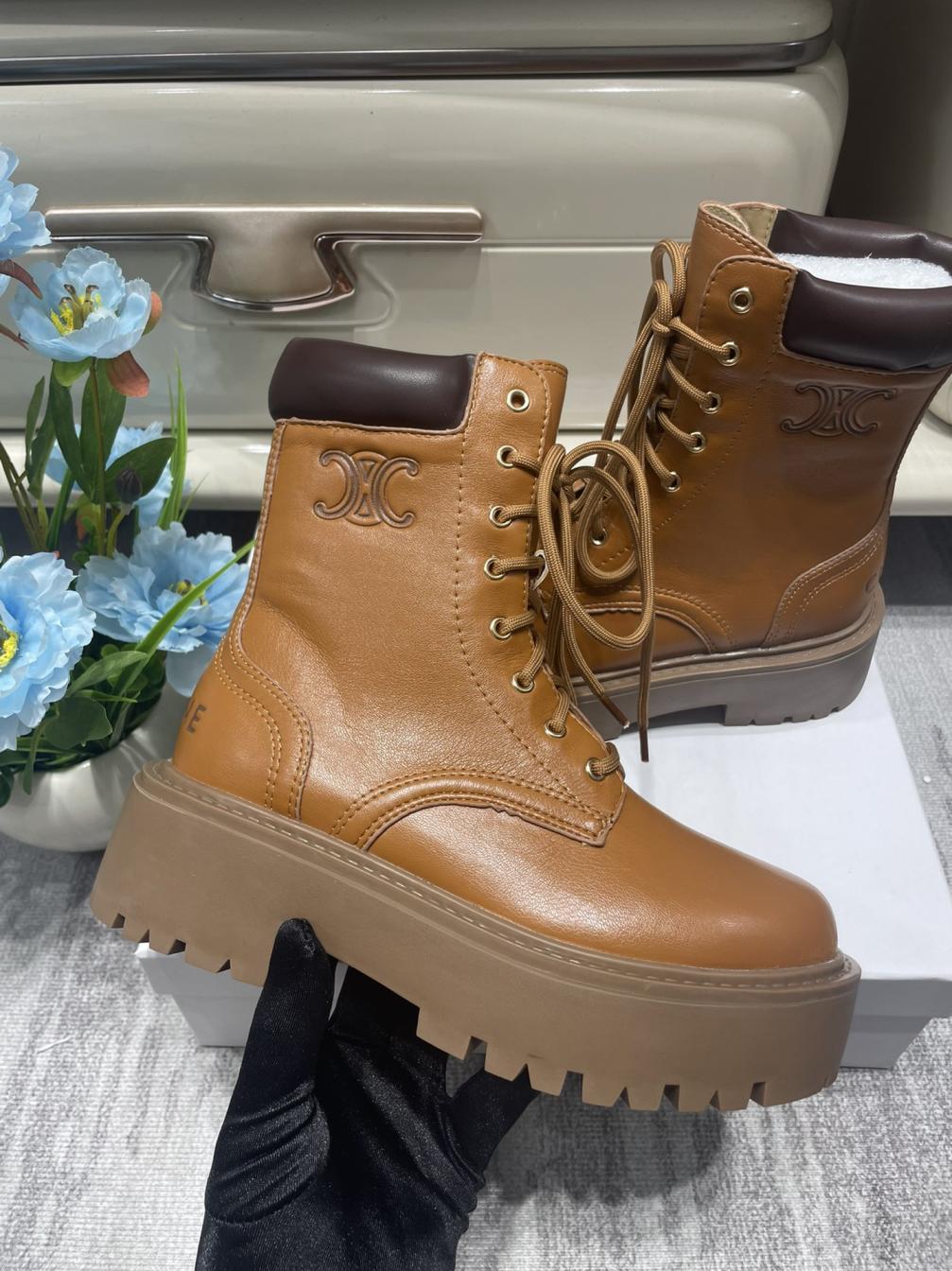 CELINE Leather boots 132903