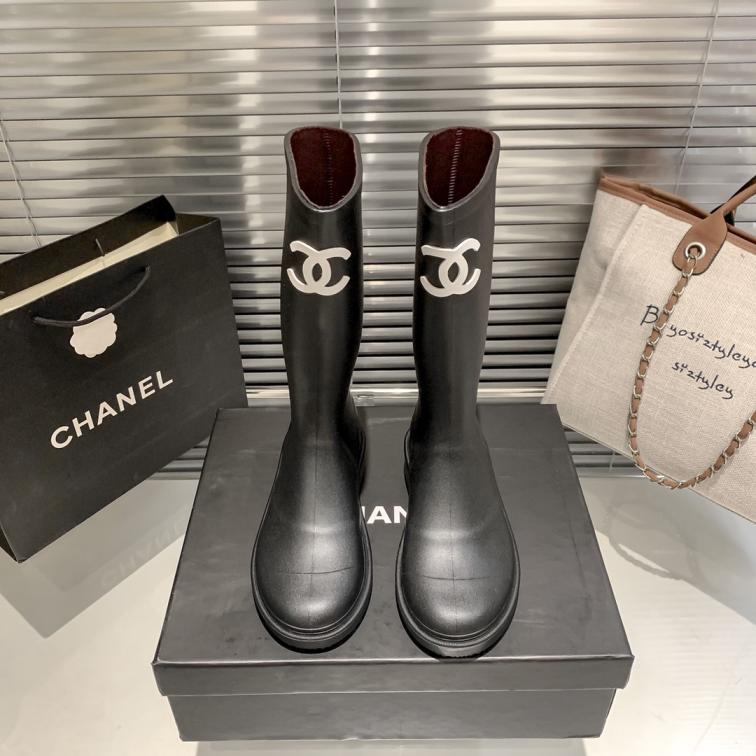 CHANEL women Rain rubber boots 132945