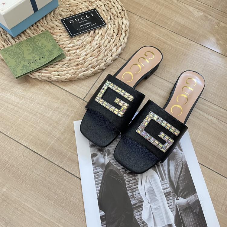 GUCCI GG New crystal slippers 133056