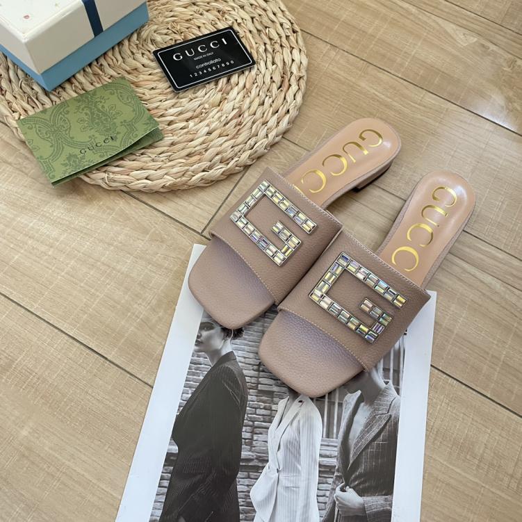 GUCCI GG New crystal slippers 133056