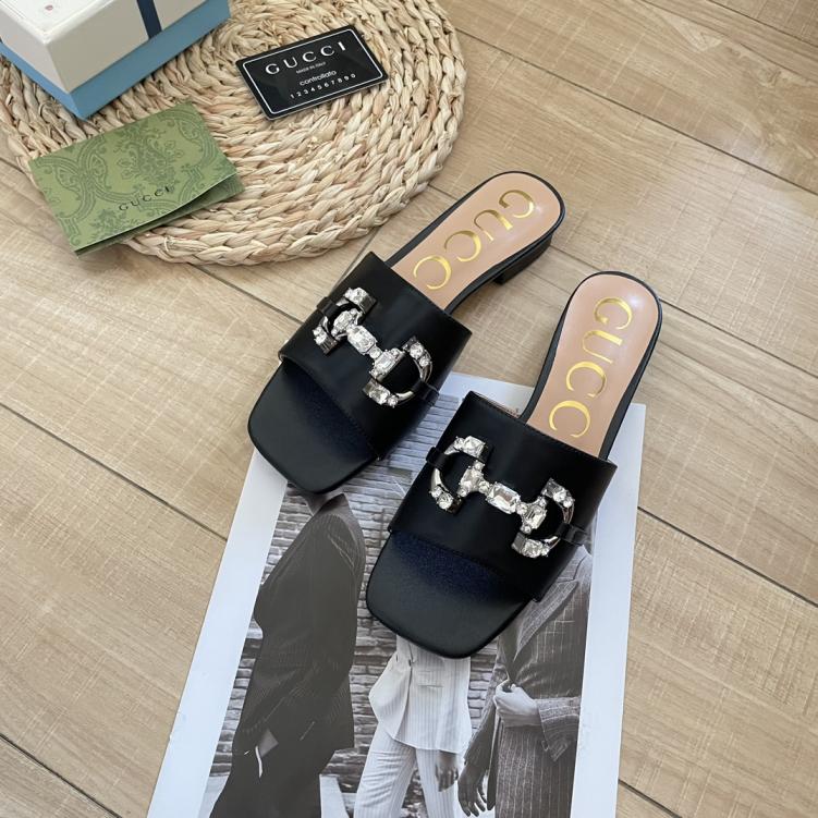 GUCCI GG New crystal slippers 133055