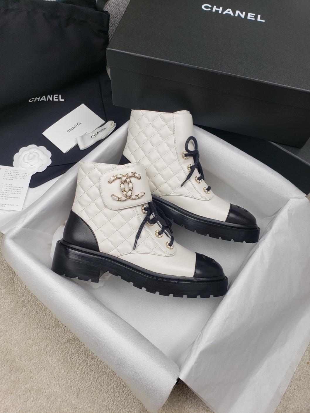 CHANEL Women girls Martin boots 133046