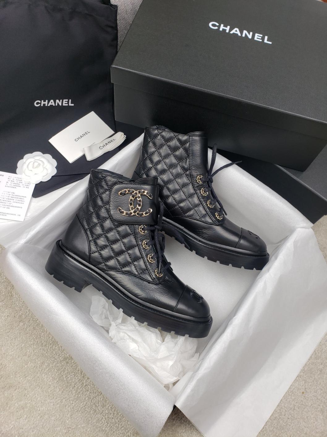 CHANEL Women girls Martin boots 133045