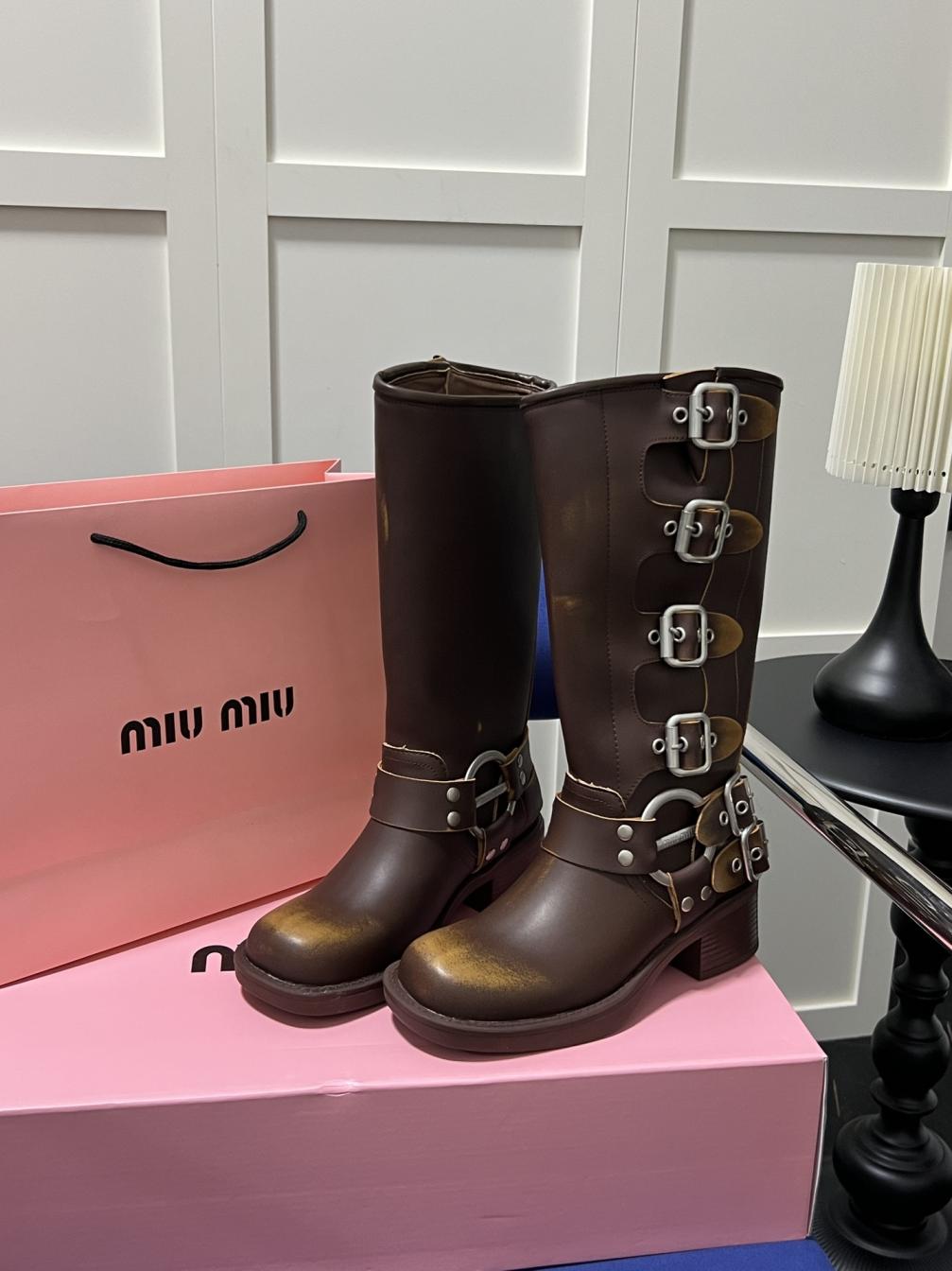 Miumiu Vintage Knight Martin boots 133035