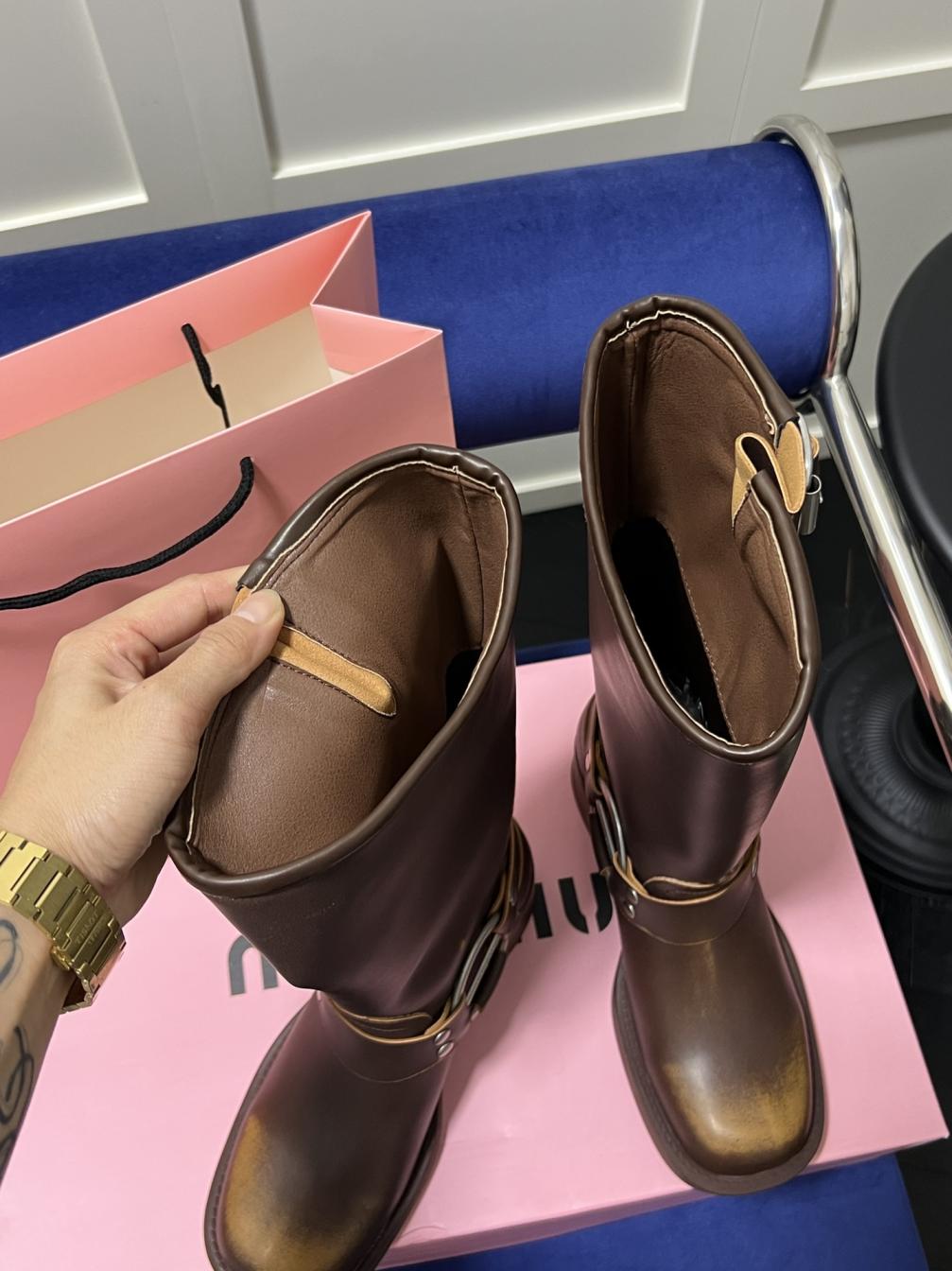 Miumiu Vintage Knight Martin boots 133035