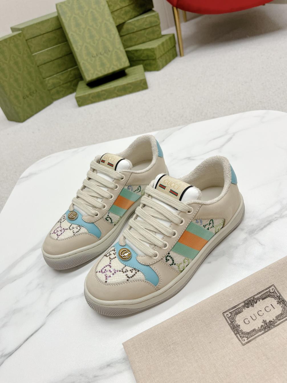 Gucci Women vintage cryatal sneakers 133349