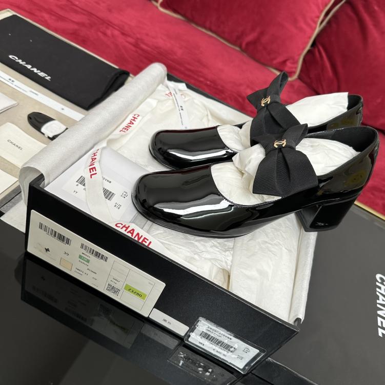 Chanel bow heel shoes 133332
