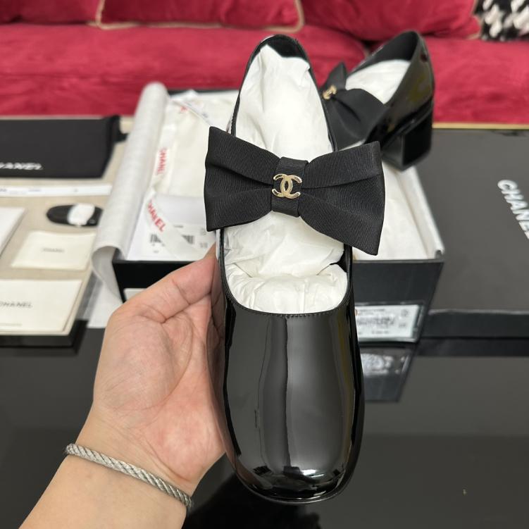 Chanel bow heel shoes 133332