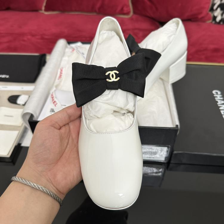 Chanel bow heel shoes 133332