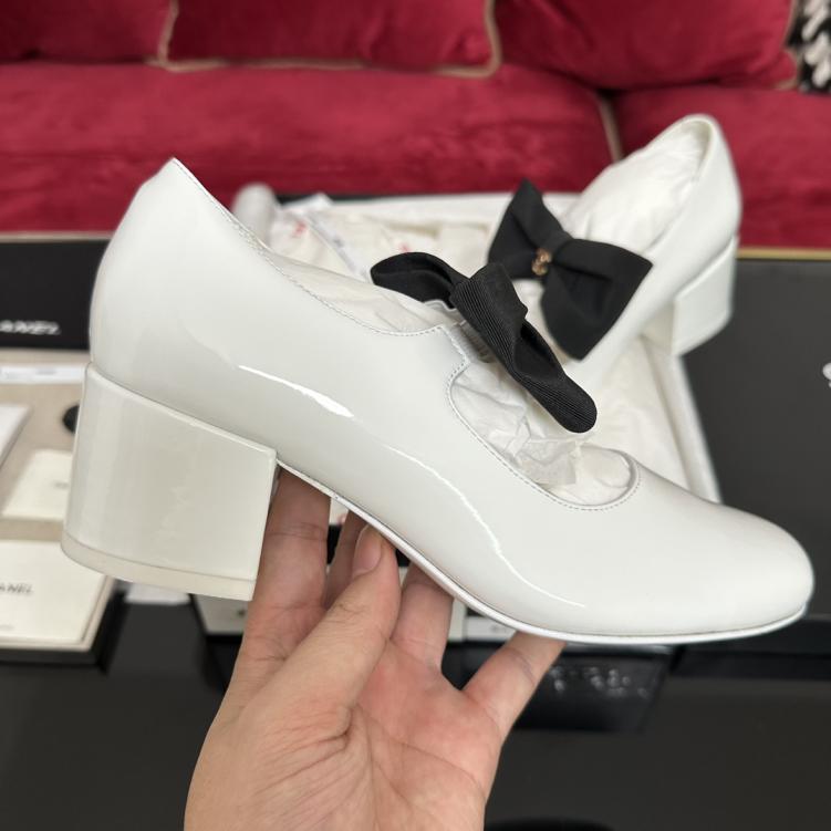 Chanel bow heel shoes 133332