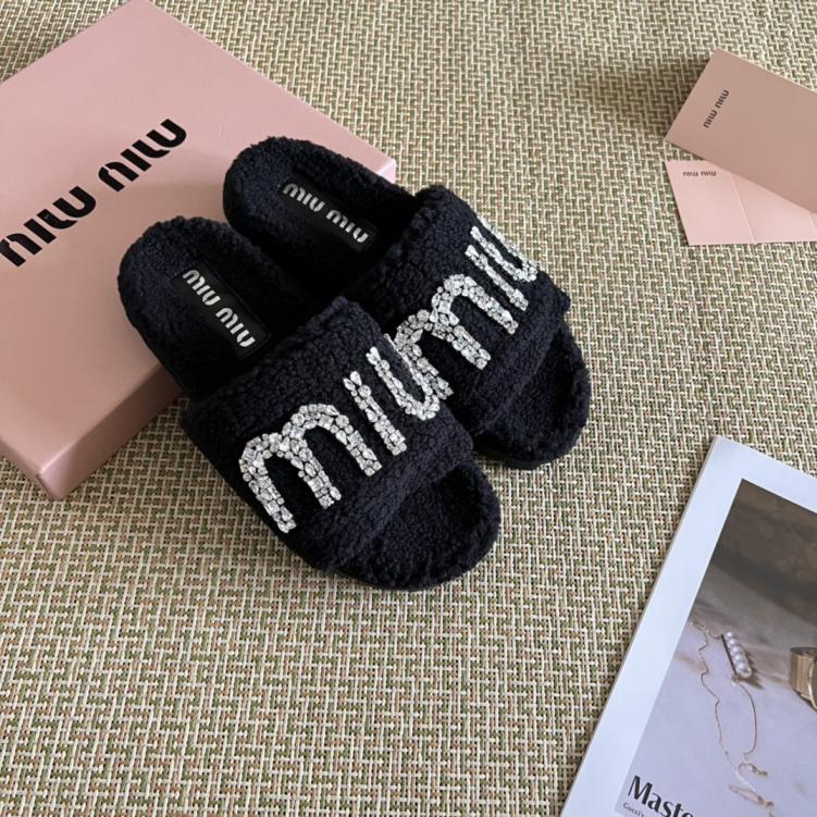 MiuMiu crystal slippers 133310