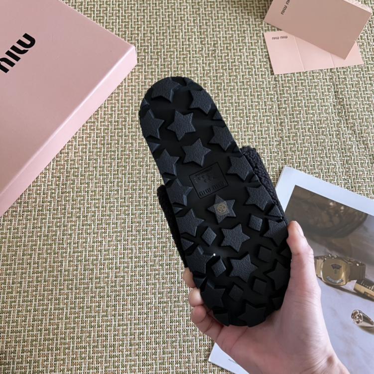 MiuMiu crystal slippers 133310