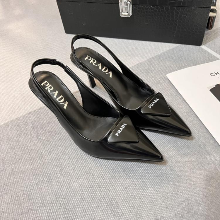 PRADA  heel leather shoes 133864