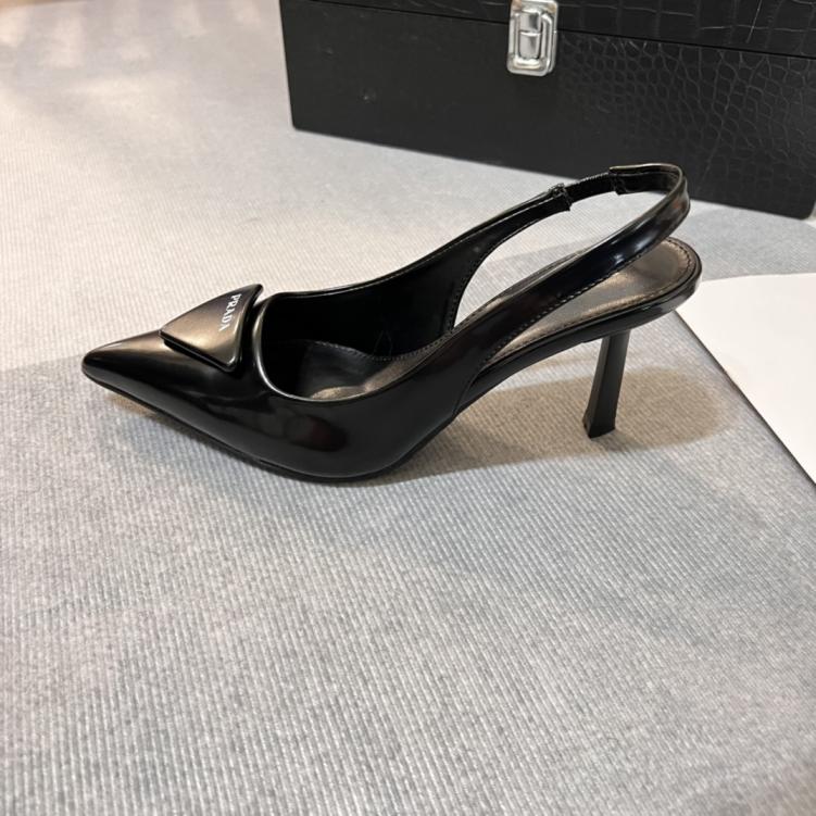 PRADA  heel leather shoes 133864