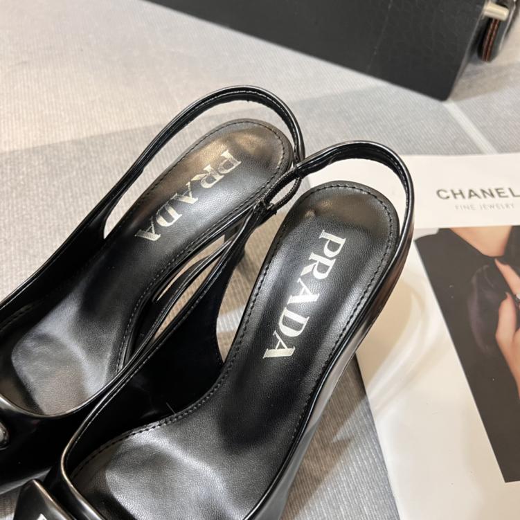PRADA  heel leather shoes 133864
