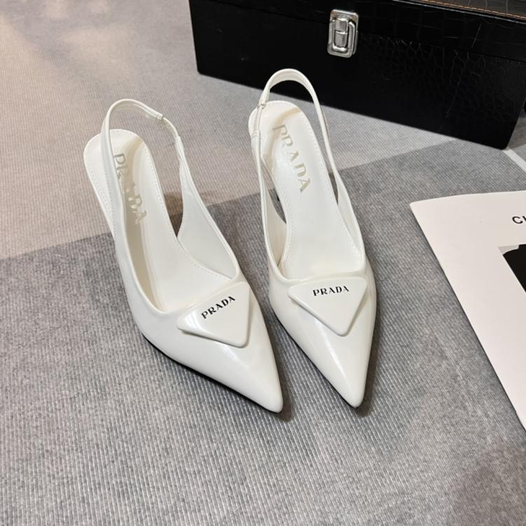 PRADA  heel leather shoes 133863