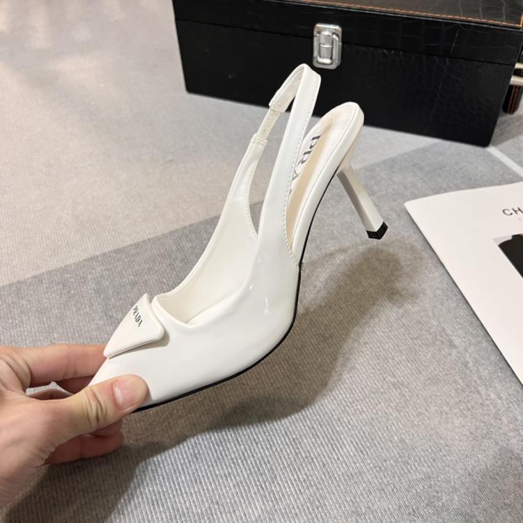 PRADA  heel leather shoes 133863