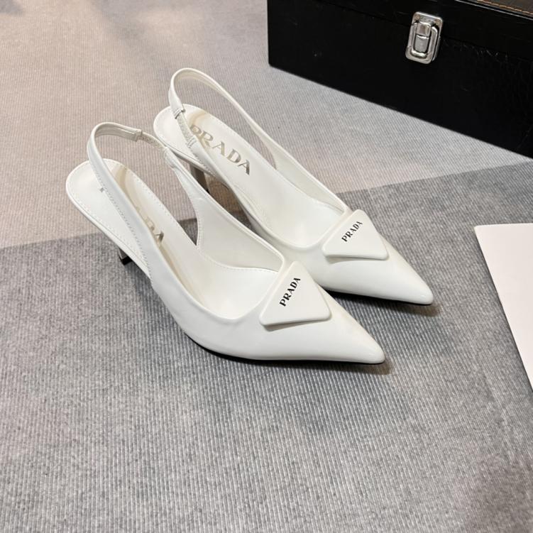 PRADA  heel leather shoes 133863