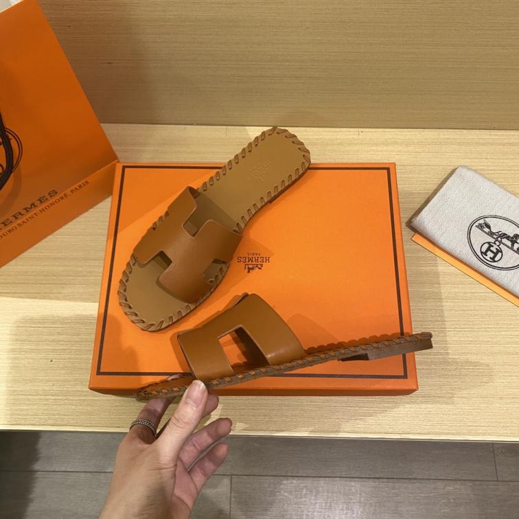 Hermes wave H slippers 133959