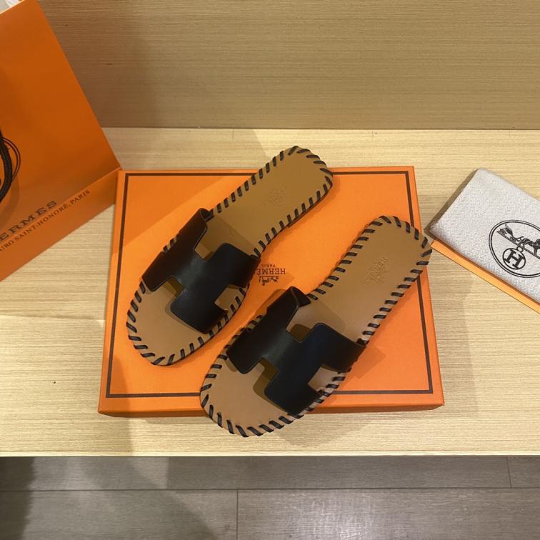 Hermes wave H slippers 133958