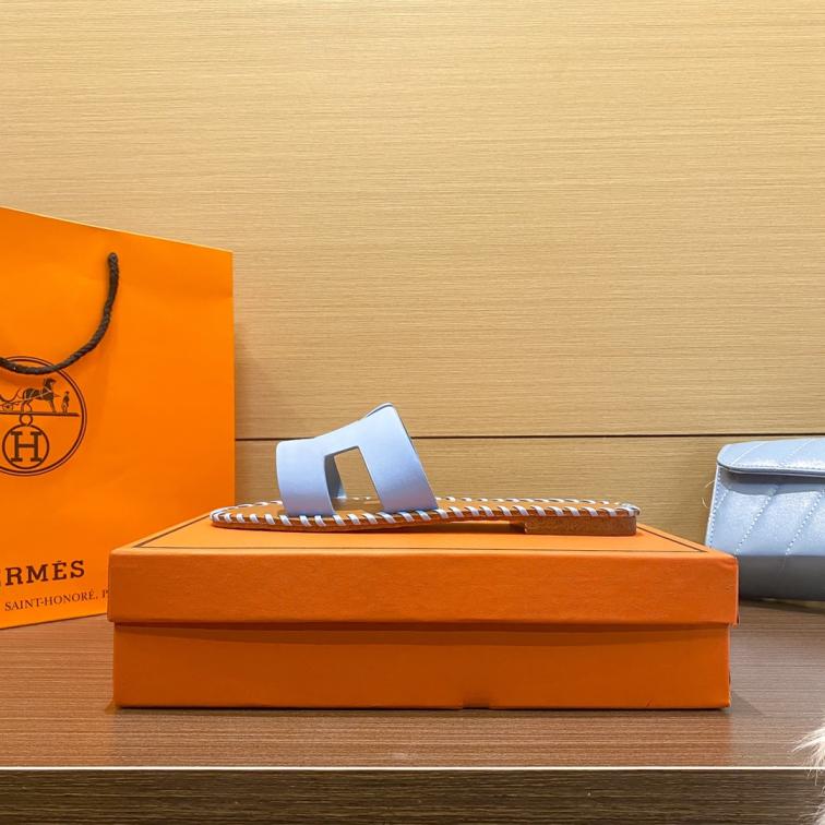 Hermes wave H slippers 133957