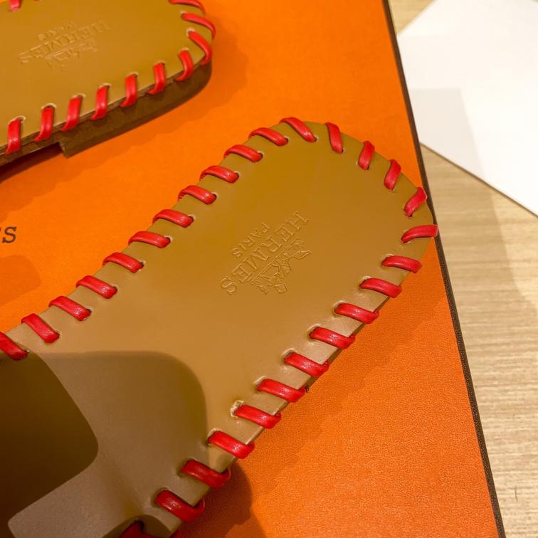 Hermes wave H slippers 133956