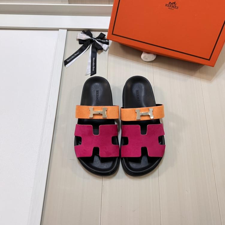 Hermes H slippers