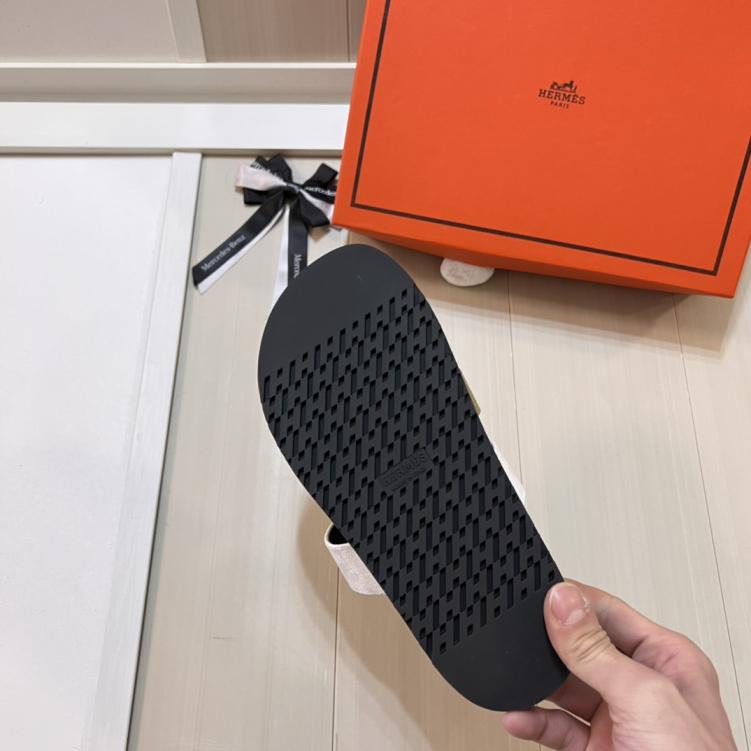 Hermes H slippers