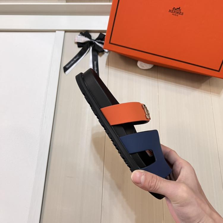 Hermes H slippers