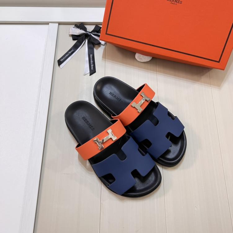 Hermes H slippers
