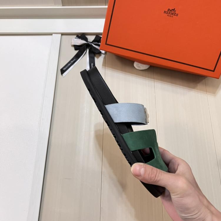 Hermes H slippers