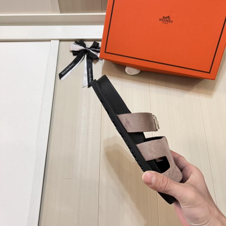 Hermes H slippers