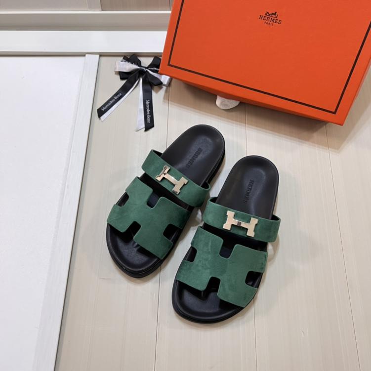 Hermes H slippers