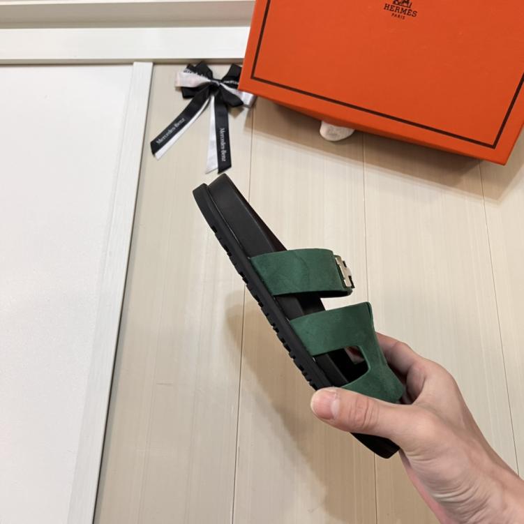 Hermes H slippers