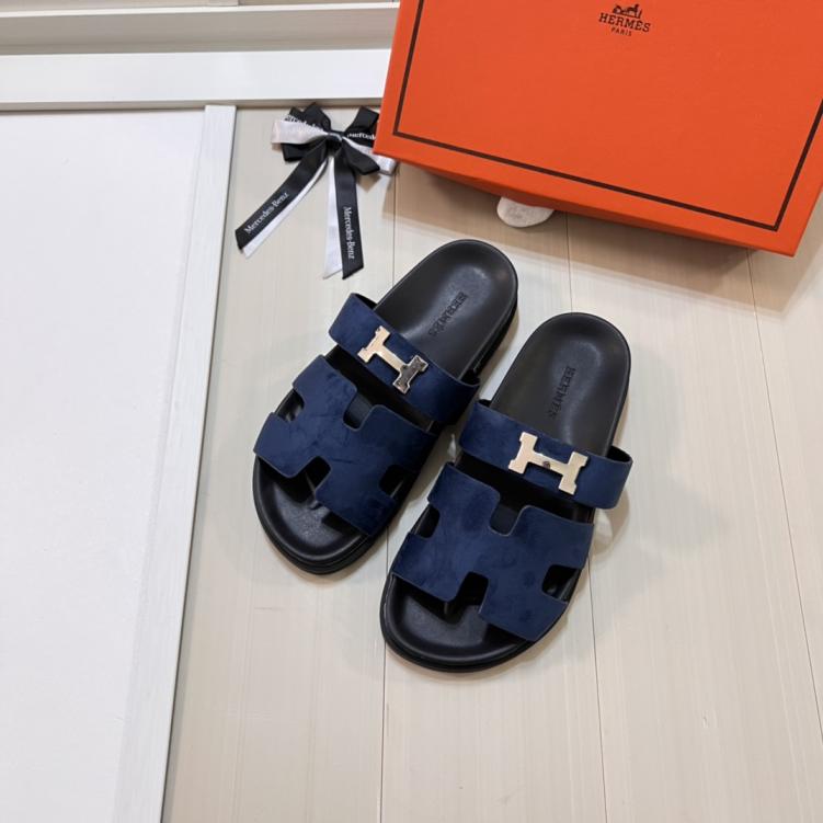 Hermes H slippers