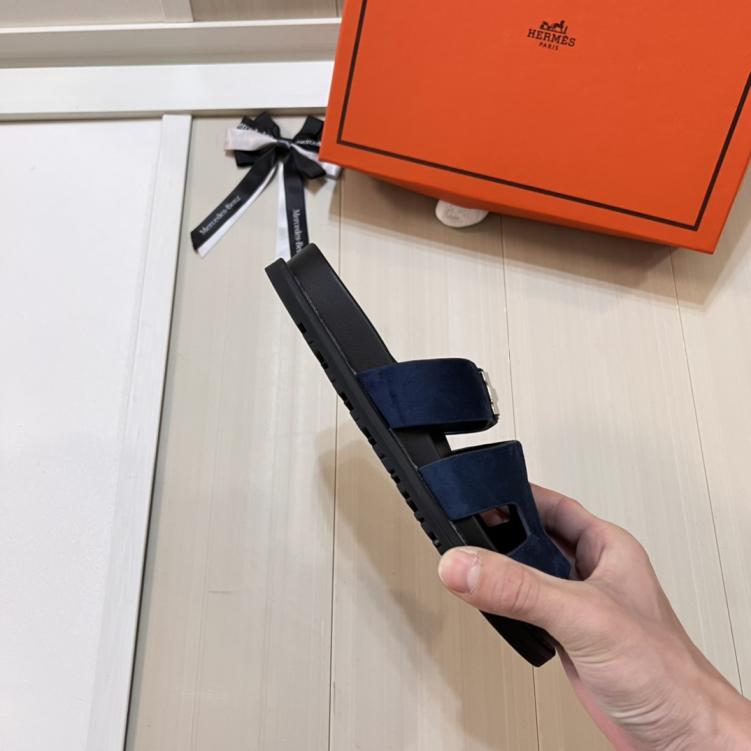 Hermes H slippers