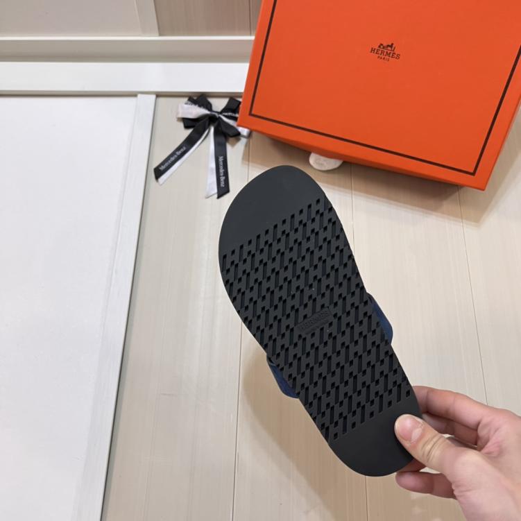 Hermes H slippers
