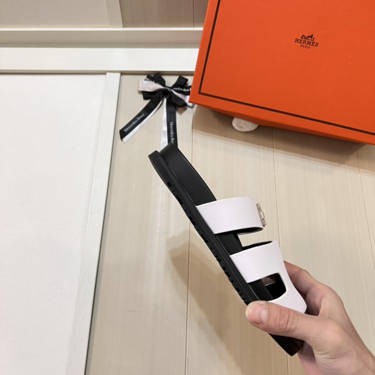 Hermes H slippers