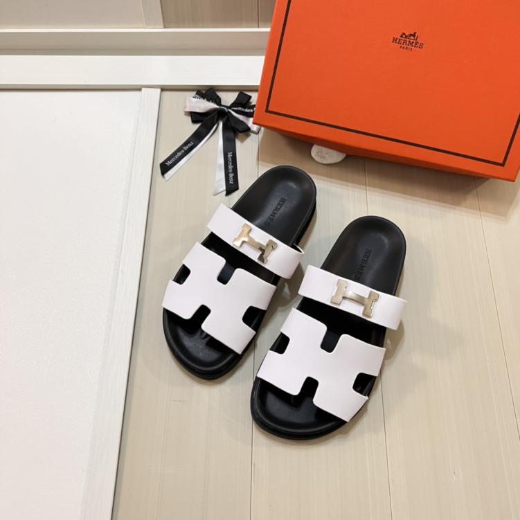 Hermes H slippers