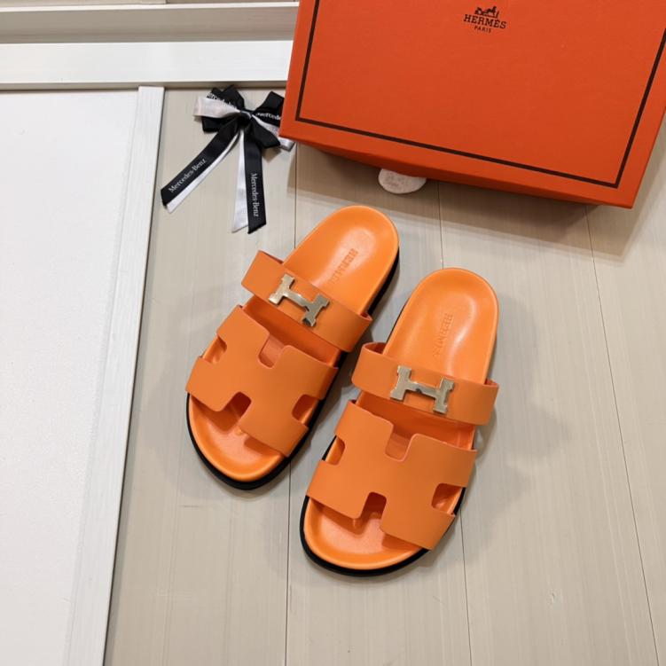 Hermes H slippers