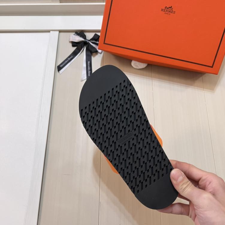 Hermes H slippers