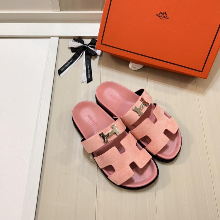 Hermes H slippers
