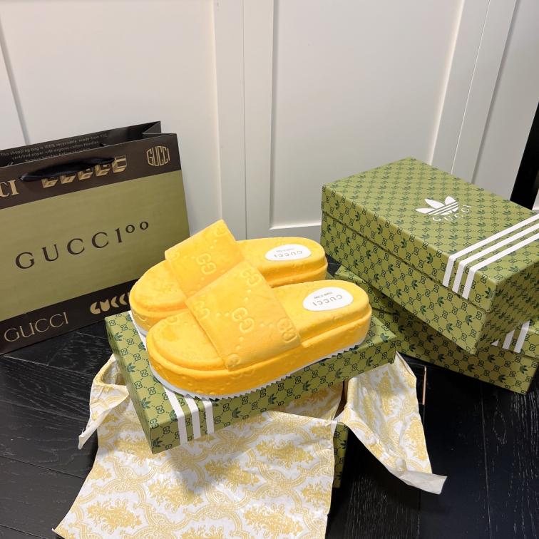 Gucci GG velvet slippers