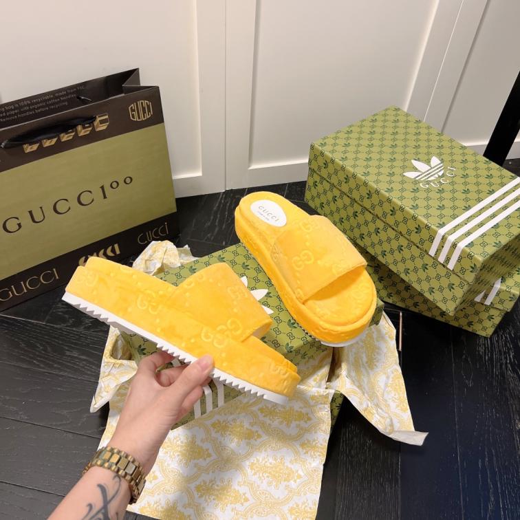 Gucci GG velvet slippers
