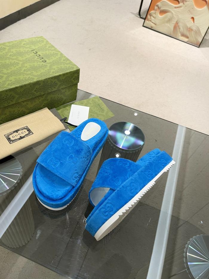 Gucci GG velvet slippers
