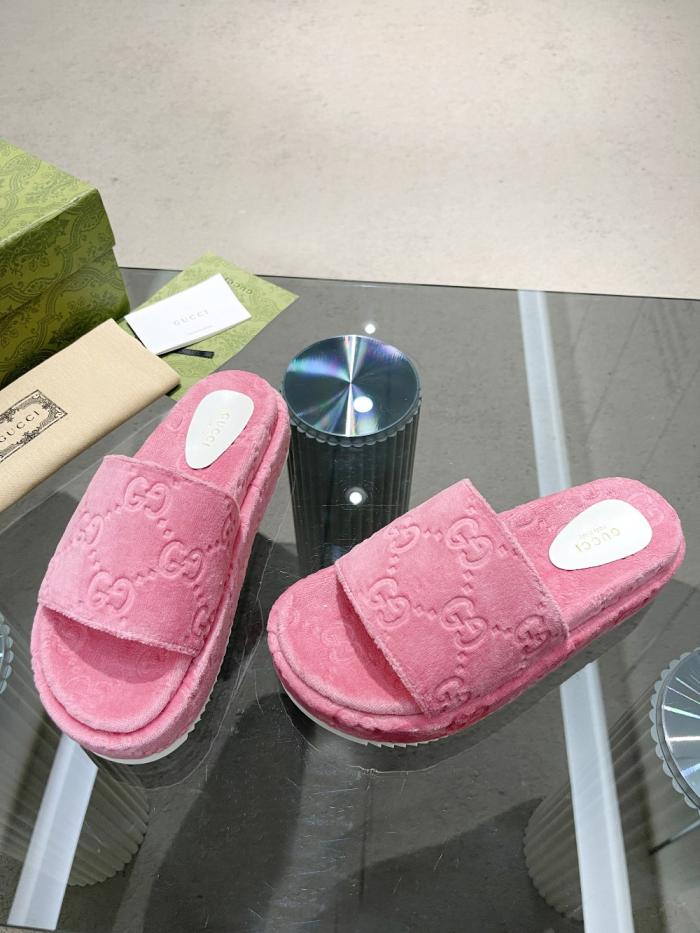 Gucci GG velvet slippers