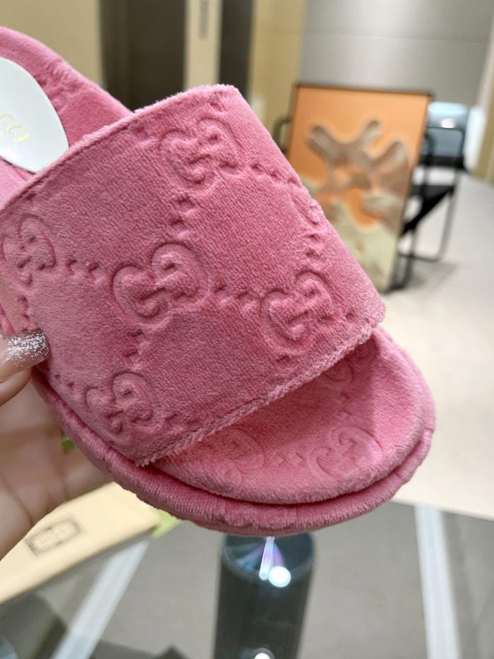 Gucci GG velvet slippers