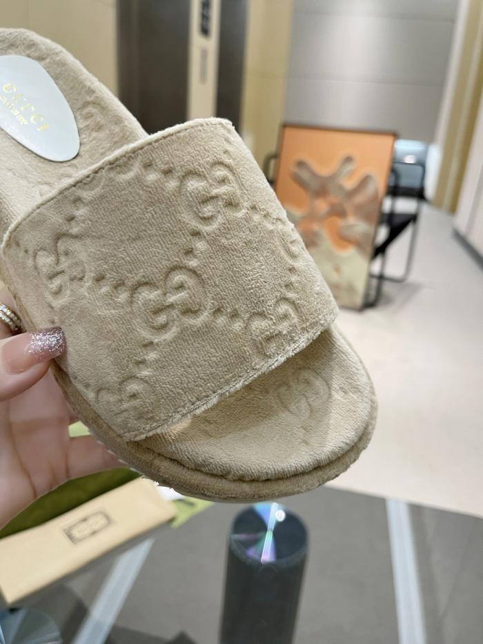 Gucci GG velvet slippers